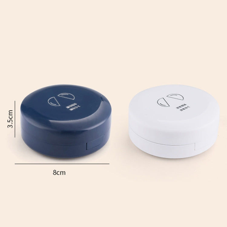Double-layer Round Eight Grids Portable Medicine Box with Cutter(Blue) - free shipping - PMC TechLife - Order now!