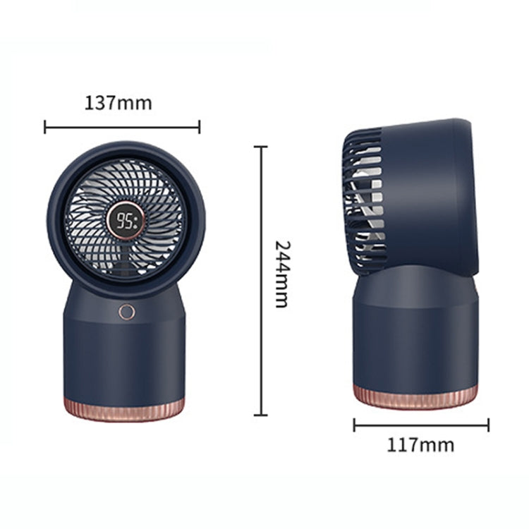 Spray Humidified LED Digital Display Office Home Fan, Style: USB Direct Plug(White) - Electric Fans by PMC Jewellery | Online Shopping South Africa | PMC Jewellery | Buy Now Pay Later Mobicred