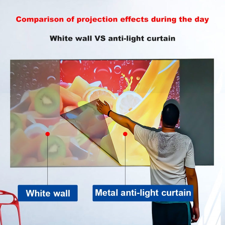 Folding Metal Anti-Light HD Projection Curtain, Size: 72 inch 4:3 148x105cm - Film Curtains by PMC TechLife | Online Shopping South Africa | PMC TechLife | Buy Now Pay Later Mobicred