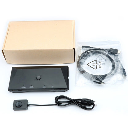 2 In 1 Out 4K 60Hz Type-C Notebook Dedicated KVM Switch(Black) - Others by PMC Jewellery | Online Shopping South Africa | PMC Jewellery | Buy Now Pay Later Mobicred