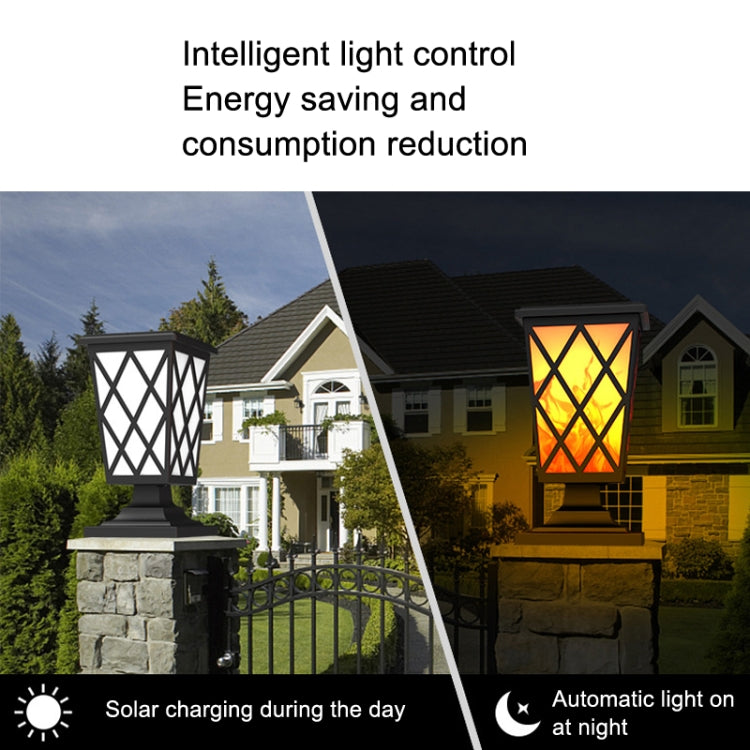 Solar Stigma Flame Lamp Garden Fencee LED Landscape Light(N260C) - Solar Lights by PMC Jewellery | Online Shopping South Africa | PMC Jewellery