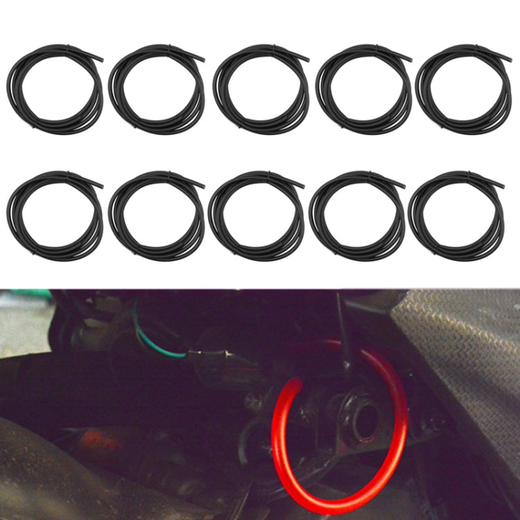 10PCS Motorcycle Modification Oil Pipe Rubber Gasoline Pipe, Length: 1m(Black) - oil tank tubes & oil pumps by PMC TechLife | Online Shopping South Africa | PMC TechLife | Buy Now Pay Later Mobicred