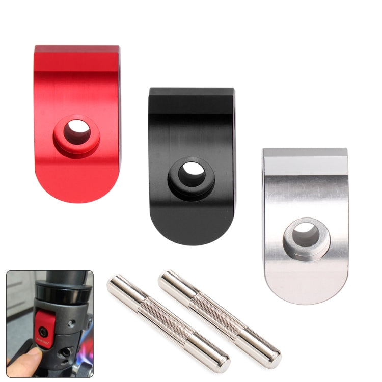 High-density Alloy Steel Electric Scooter Folding Hook for Xiaomi M365 / Pro,Style: Silver+2 Dowel - Accessories & Parts by PMC TechLife | Online Shopping South Africa | PMC TechLife | Buy Now Pay Later Mobicred