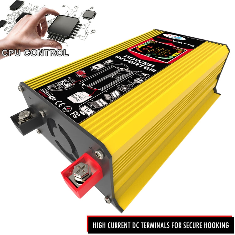 Tang 3 Generations Home Solar Generator Inverter+30A Controller+18W 12V Solar Panel, Specification: Yellow 12V To 220V - Modified Square Wave by PMC TechLife | Online Shopping South Africa | PMC TechLife | Buy Now Pay Later Mobicred