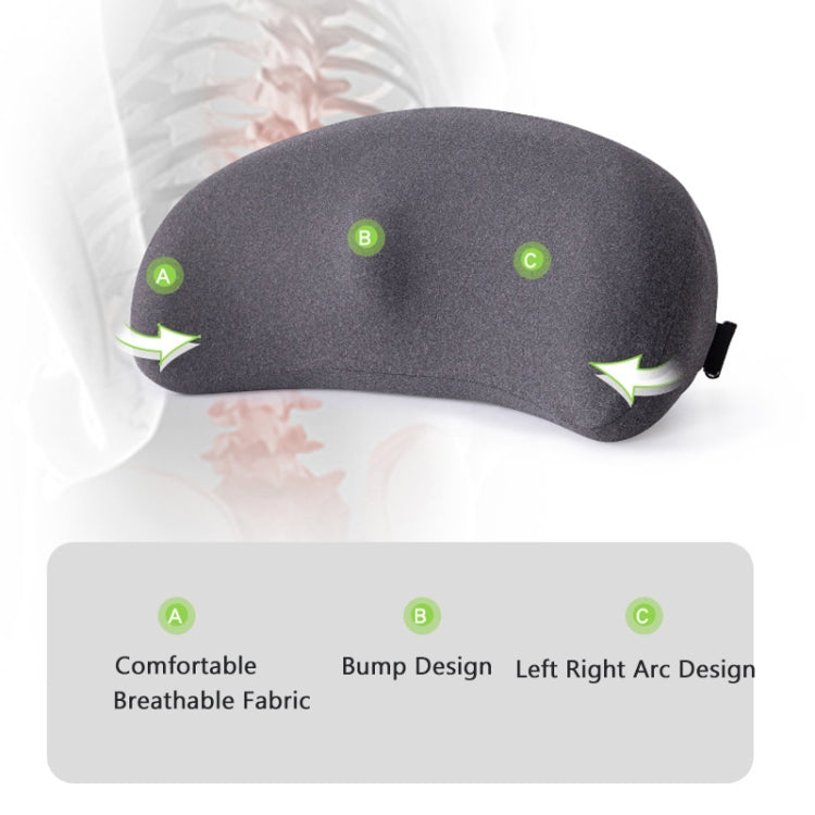 Memory Foam Car Lumbar Cushion Driving Seat Cushion(Gray) - Seat Accessories by PMC TechLife | Online Shopping South Africa | PMC TechLife | Buy Now Pay Later Mobicred