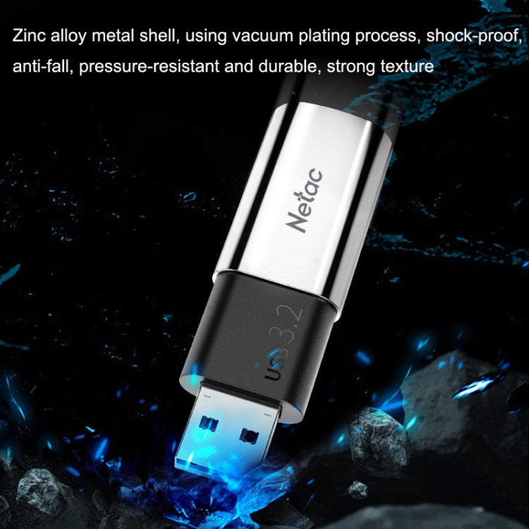 Netac US2 High-Speed Metal Capped Computer Car Mobile Solid State USB Flash Drives, Capacity: 256GB - USB Flash Drives by Netac | Online Shopping South Africa | PMC Jewellery | Buy Now Pay Later Mobicred