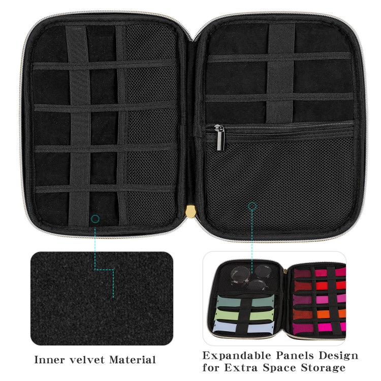 Velvet Watch Strap Watch Accessories Storage Bag, Specification: Blue L - free shipping - PMc TechLife - Order now!