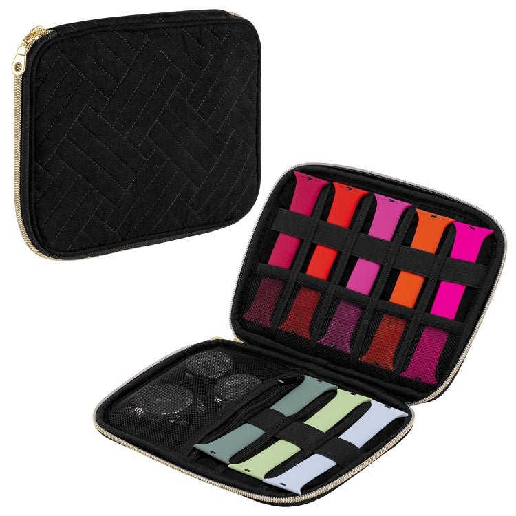 Velvet Watch Strap Watch Accessories Storage Bag, Specification: Black S - free shipping - PMc TechLife - Order now!