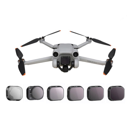 RCSTQ Aluminum Alloy Adjustable Filter Accessories for DJI Mini 3 Pro,Style: 6 In 1 Set - Mavic Lens Filter by RCSTQ | Online Shopping South Africa | PMC Jewellery | Buy Now Pay Later Mobicred