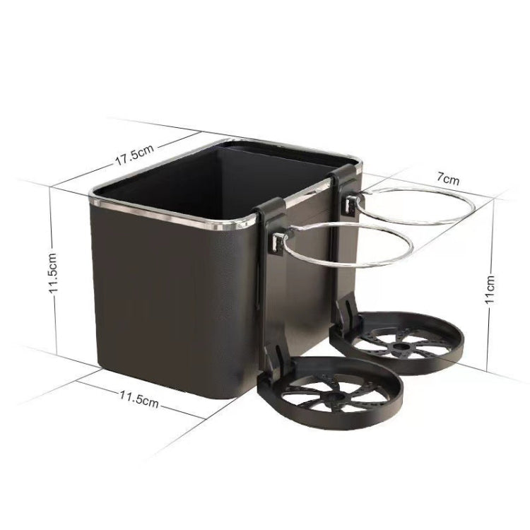 Car Paper Box Hanging Armrest Box Storage Box Cup Holder(Beige Double Cup) - Tissue Boxes by PMC TechLife | Online Shopping South Africa | PMC TechLife