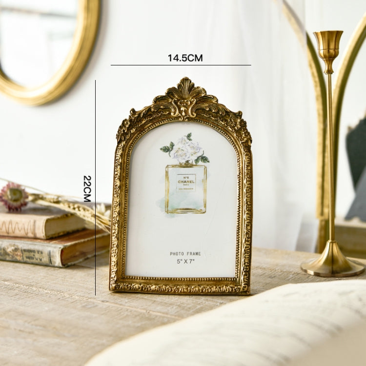 Retro Imitation Wood Home Decor Photo Frames, Spec: Arched-7 inches - Photo Albums & Photo Frames by PMC TechLife | Online Shopping South Africa | PMC TechLife