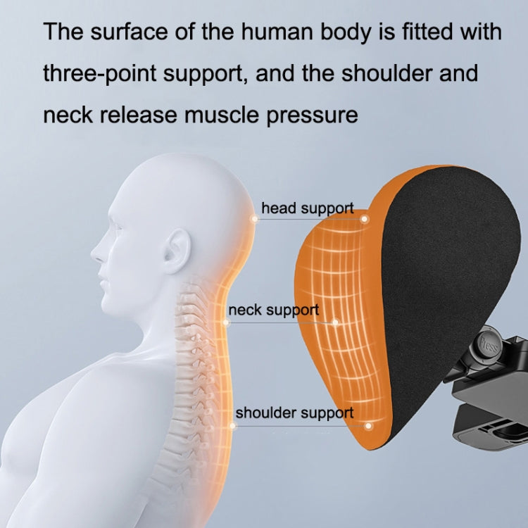 A09 Car Seat Headrest Memory Foam Comfortable Neck Pillow, Style: Without Stand (Black) - Seat Accessories by PMC TechLife | Online Shopping South Africa | PMC TechLife | Buy Now Pay Later Mobicred