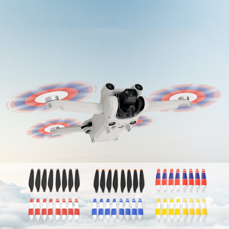 8 PCS 6030F Double Sided Colorful Low Noise Wing Propellers For DJI Mini 3 Pro, Color:  White Yellow -  by PMC TechLife | Online Shopping South Africa | PMC TechLife | Buy Now Pay Later Mobicred