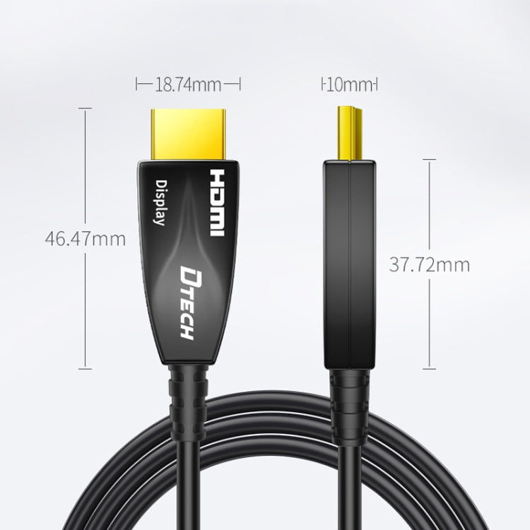 DTECH HDMI 2.0 Version Fiber Optical Line 4K 60Hz Large Screen TV Engineering Wiring, Length: 20m - Cable by DTECH | Online Shopping South Africa | PMC Jewellery | Buy Now Pay Later Mobicred