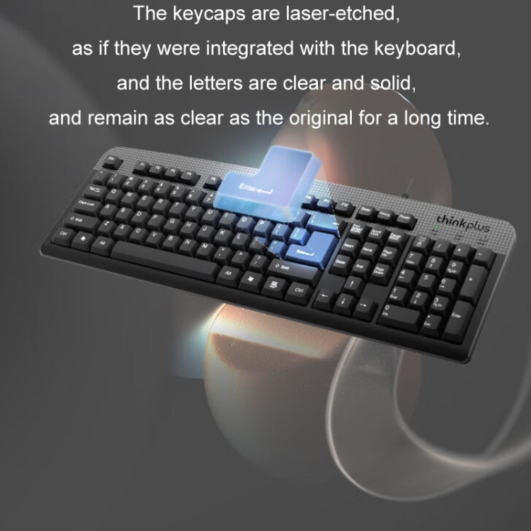 Lenovo Thinkplus USB Wired Office Keyboard And Mouse Set(KM130 Pro) - free shipping - PMC Jewellery - Order now!