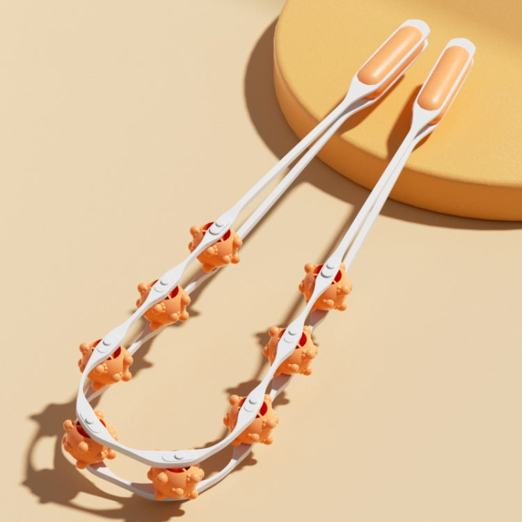 Shoulder Neck&Back Dredging Meridian Manual Roller Massager(Yellow) - free shipping - PMC TechLife - Order now!