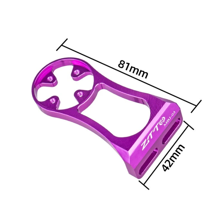 ZTTO Mountain Bike Stopwatch Mount Bicycle Extension Stand, Color: Purple - Holders by ZTTO | Online Shopping South Africa | PMC Jewellery