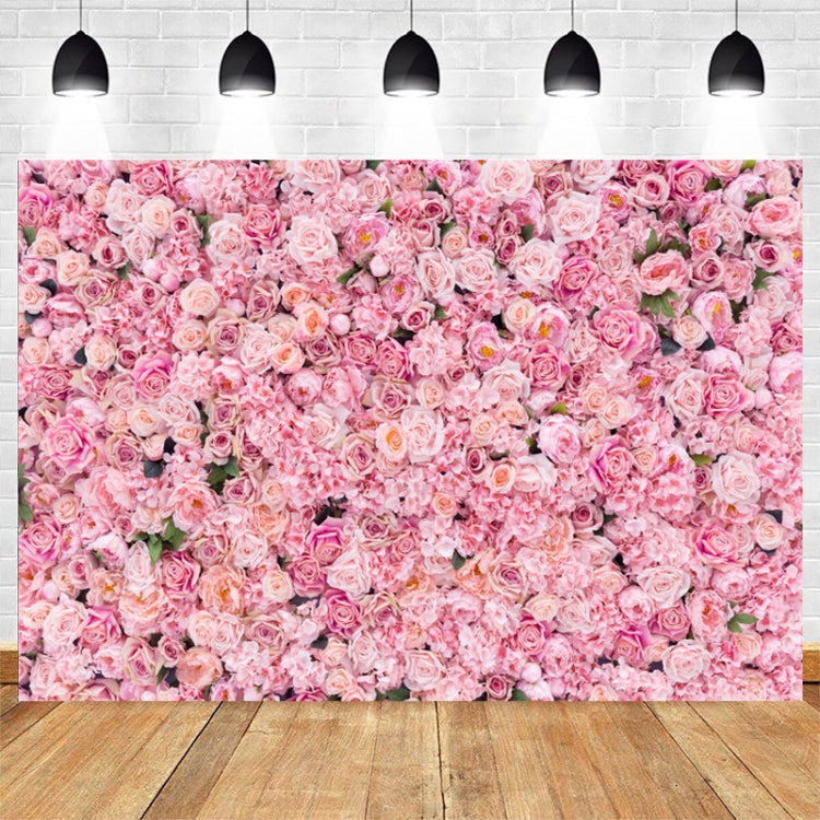 2.1m X 1.5m Pink Rose Wall Background Festive Party Photography Cloth - Valentines Day by PMC Jewellery | Online Shopping South Africa | PMC Jewellery