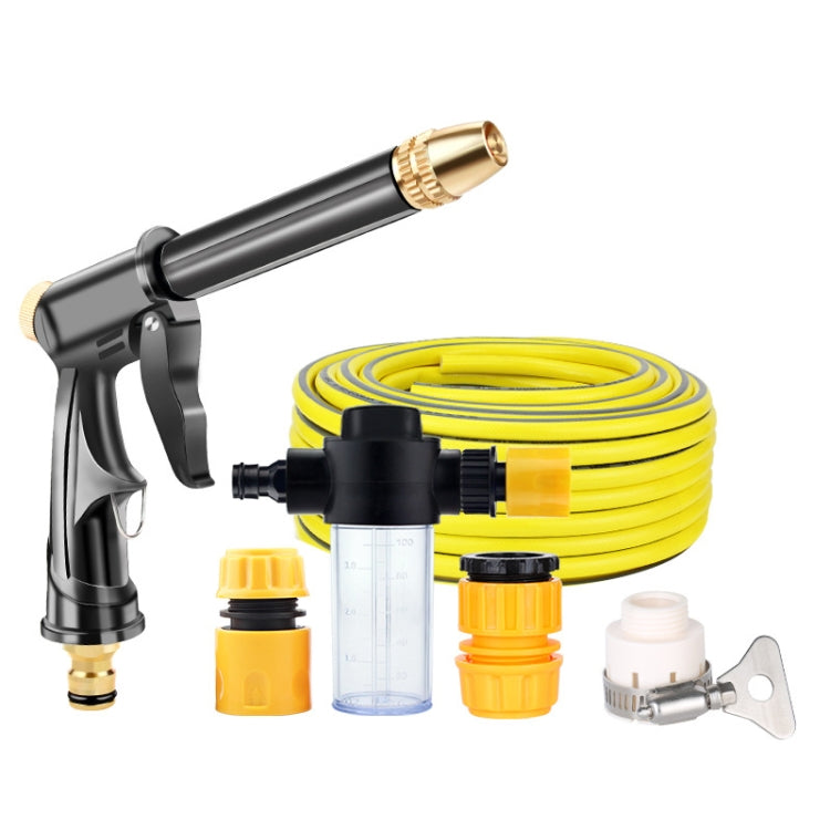 High Pressure Car Wash Hose Telescopic Watering Sprinkler, Style: H2+3 Connector+25m Tube+Foam Pot - Car Washer & Accessories by PMC Jewellery | Online Shopping South Africa | PMC Jewellery | Buy Now Pay Later Mobicred