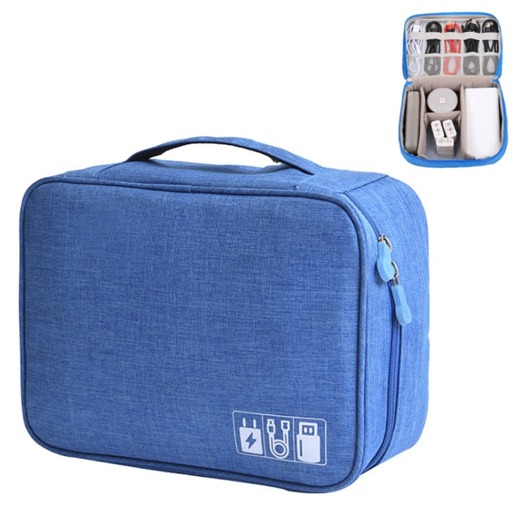 Multifunctional Cationic Digital U Disk Data Cable Storage Bag(Blue) - Other by PMC TechLife | Online Shopping South Africa | PMC TechLife | Buy Now Pay Later Mobicred