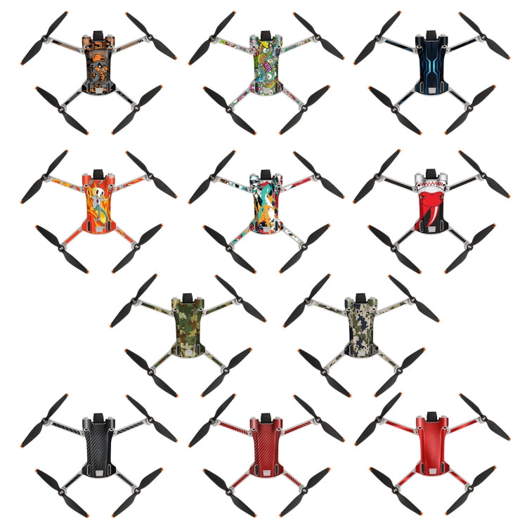Sunnylife Drone+Remote Control Protective Sticker For DJI Mini 3 Pro RC Version(Aurora Red) - Stickers by Sunnylife | Online Shopping South Africa | PMC TechLife | Buy Now Pay Later Mobicred