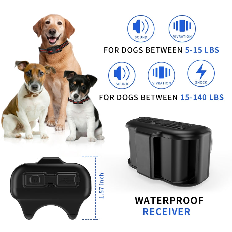 Electronic Dog Trainer Rechargeable Pet Remote Control Bark Stopper, Specification: 1 Drag 2 - Training Aids by PMC TechLife | Online Shopping South Africa | PMC TechLife | Buy Now Pay Later Mobicred