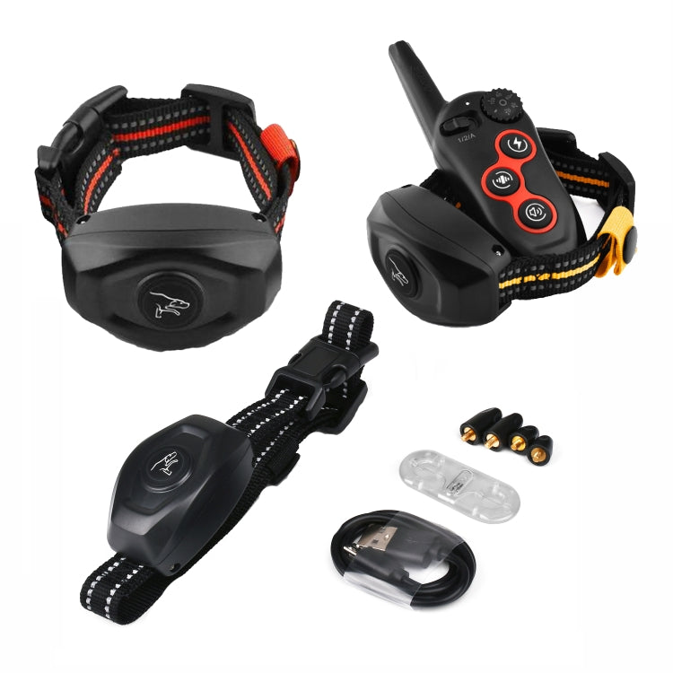 Remote Control Trainer Dog Collar Automatic Barking Stopper, Specification: 1 Drag 1 Orange - free shipping - PMC TechLife - Order now!