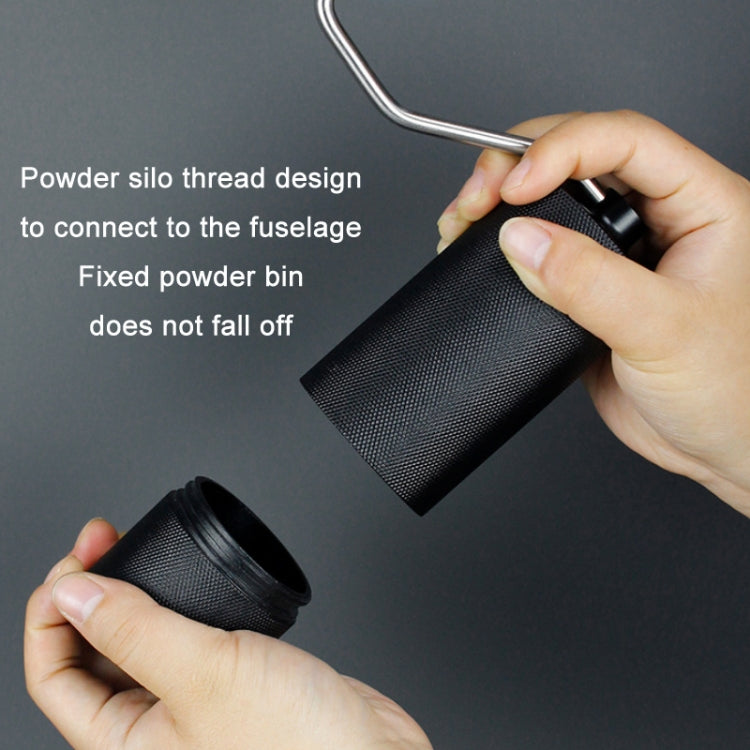 CNC Stainless Steel Hand Crank Coffee Bean Grinder, Specification: Hexagon Gray - free shipping - PMC TechLife - Order now!