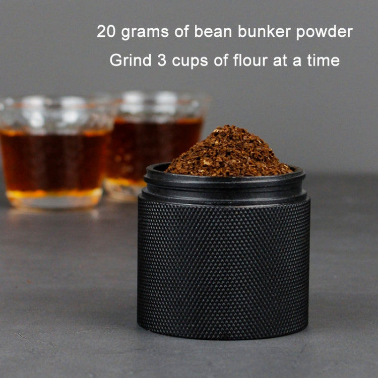 CNC Stainless Steel Hand Crank Coffee Bean Grinder, Specification: Seven Corner Silver - free shipping - PMC TechLife - Order now!