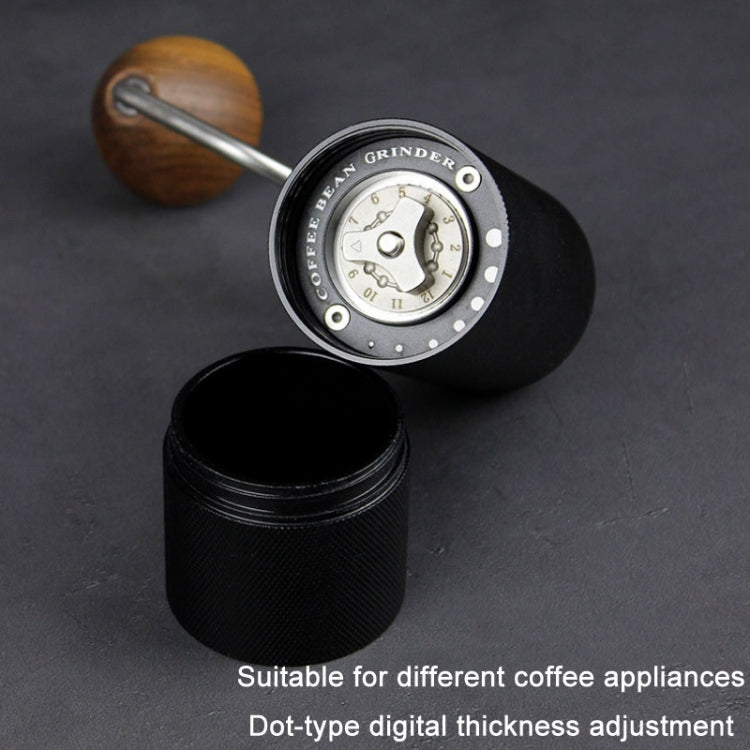 CNC Stainless Steel Hand Crank Coffee Bean Grinder, Specification: Seven Corner Gray - free shipping - PMC TechLife - Order now!