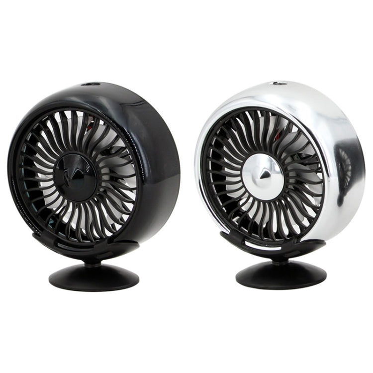 F102 Vehicle Dashboard Multi-function USB Colorful Lights Fan(Black) - free shipping - PMC TechLife - Order now!