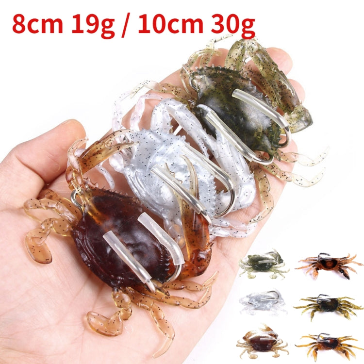 3 PCS HENGJIA SO068 Submerged Crab Hook Anti-hanging Bottom Ice Fishing Bait, Color: 10cm 30g Green - Fishing Lures by HENGJIA | Online Shopping South Africa | PMC Jewellery