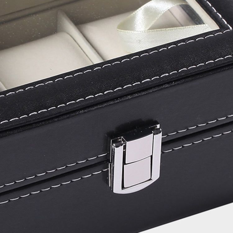 3 Bit PU Leather Watch Storage Box Display Box(Black) - free shipping - PMC TechLife - Order now!