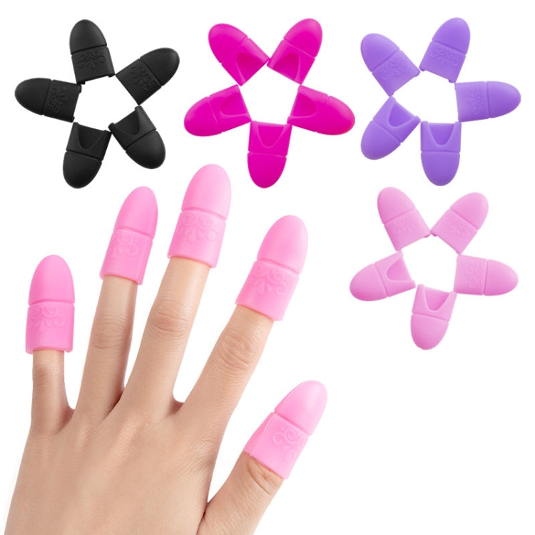 4 PCS Nail Removal Clip Free Silicone Finger Sleeves(Pink) - Nail Art Equipment by PMC Jewellery | Online Shopping South Africa | PMC Jewellery | Buy Now Pay Later Mobicred