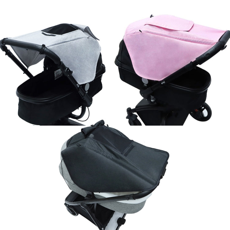 Universal Baby Stroller Accessories Sun Shade Cover With Visible Sunroof(Gray) - Strollers Accessories by PMC TechLife | Online Shopping South Africa | PMC TechLife | Buy Now Pay Later Mobicred