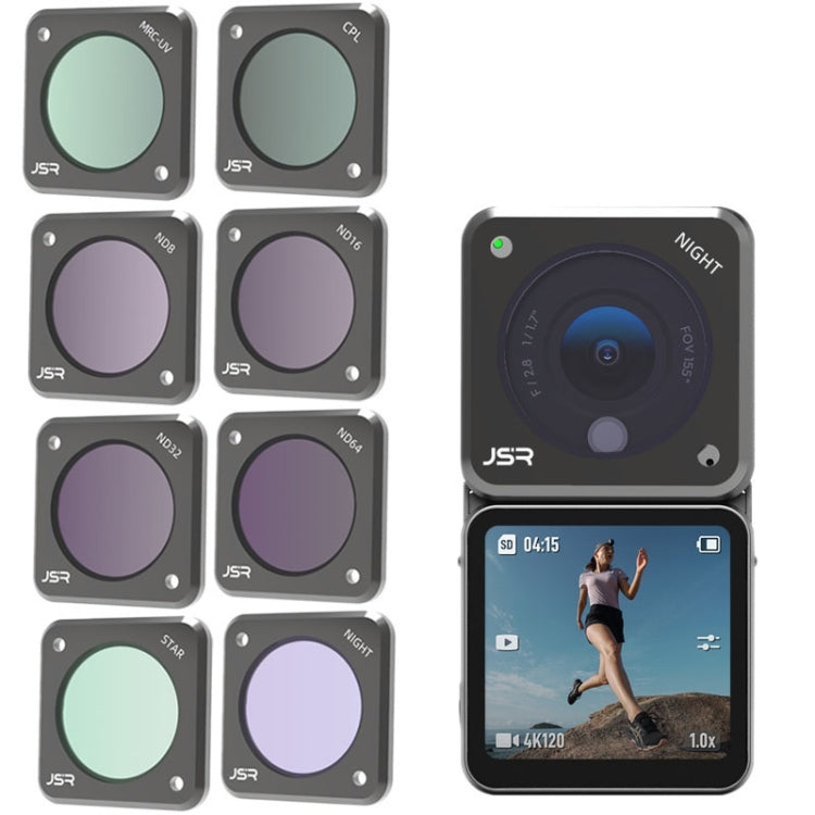 JUNESTAR Action Camera Filters For DJI Action 2,Style:  CS-4in1 - Lens Filter by JUNESTAR | Online Shopping South Africa | PMC TechLife | Buy Now Pay Later Mobicred