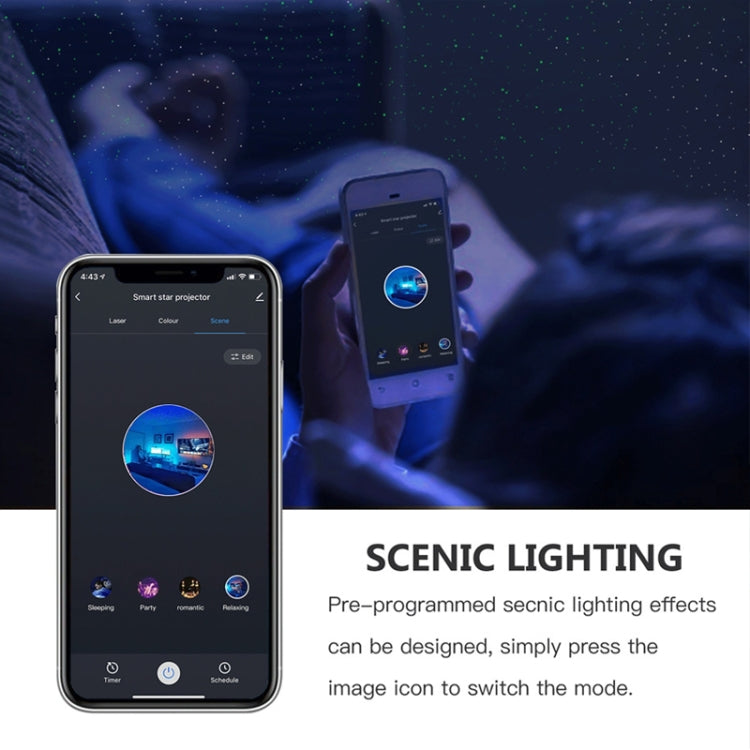 WiFi Graffiti Smart Circular Star Projection Light Home Theater Atmosphere Light(AU Plug) - free shipping - PMc TechLife - Order now!
