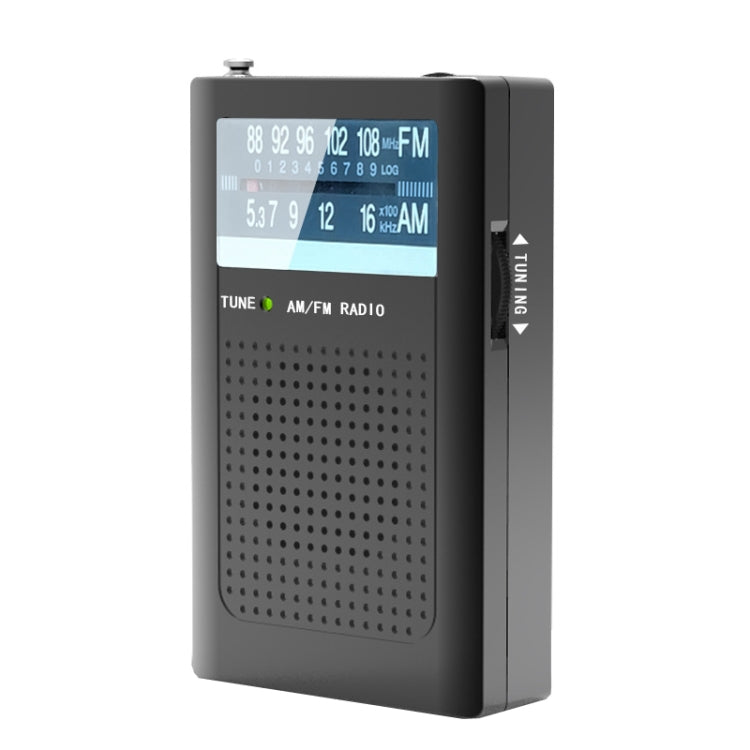 R06 Small FM/AM Pointer Frequency Adjustment Radios With Antenna Pocket Retro Radio(Black) - Radio Player by PMC TechLife | Online Shopping South Africa | PMC TechLife | Buy Now Pay Later Mobicred