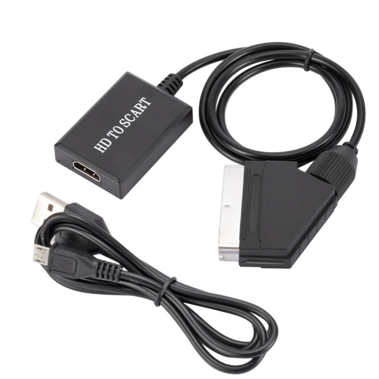 HDMI To Scart Converter 1080p HD Video Adapter - Converter by PMC TechLife | Online Shopping South Africa | PMC TechLife