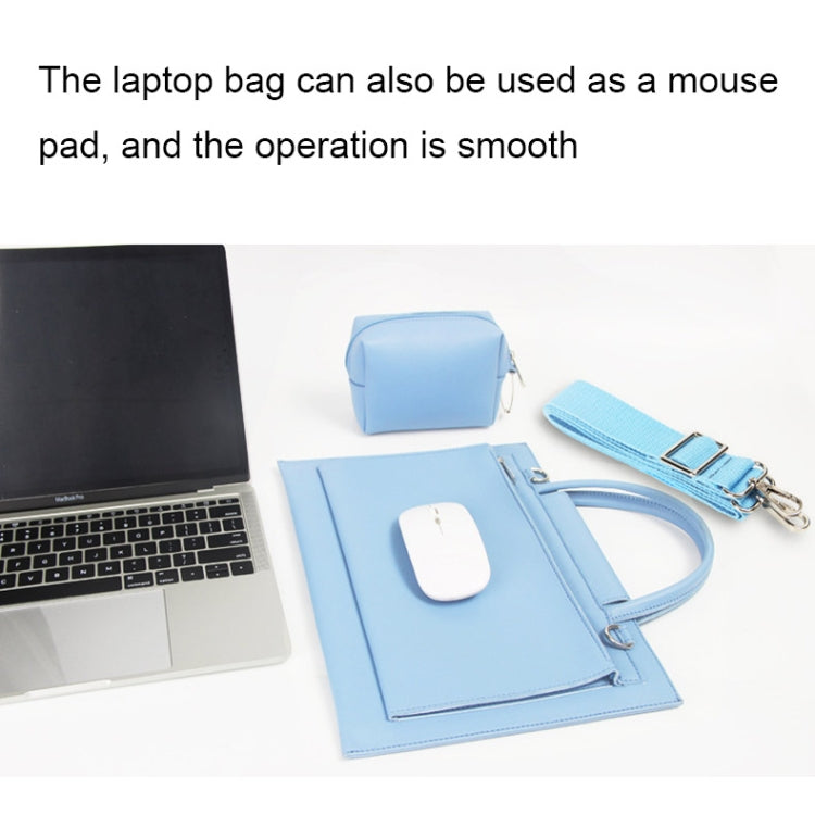 S176 Portable Waterproof Laptop Bag with Power Pack, Size: 13 inches(Light Grey) - 13.3 inch by PMC Jewellery | Online Shopping South Africa | PMC Jewellery | Buy Now Pay Later Mobicred