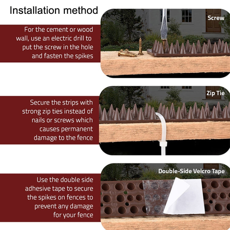 Plastic Bird Repellent Thorns Fence Anti-climb Nails(Transparent) - Outdoor Insect Repellent by PMC TechLife | Online Shopping South Africa | PMC TechLife | Buy Now Pay Later Mobicred