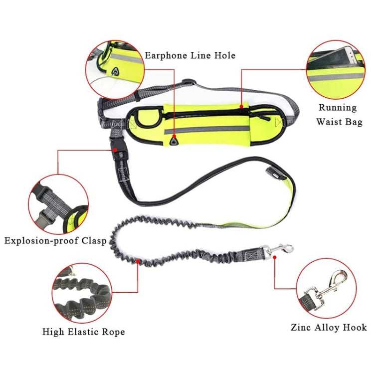Pet Run Traction Rope Portable Waist Bag(Navy) - Leashes & Chest Strap by PMC TechLife | Online Shopping South Africa | PMC TechLife | Buy Now Pay Later Mobicred