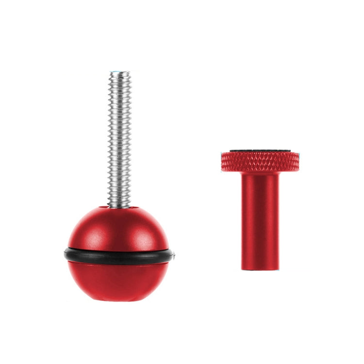 Ball Head Adapter Adjustable Screw Fixed Mount  Camera Underwater Diving Photography Lights Bracket(1/4 Inch Red) - Connection Mount by PMC TechLife | Online Shopping South Africa | PMC TechLife | Buy Now Pay Later Mobicred