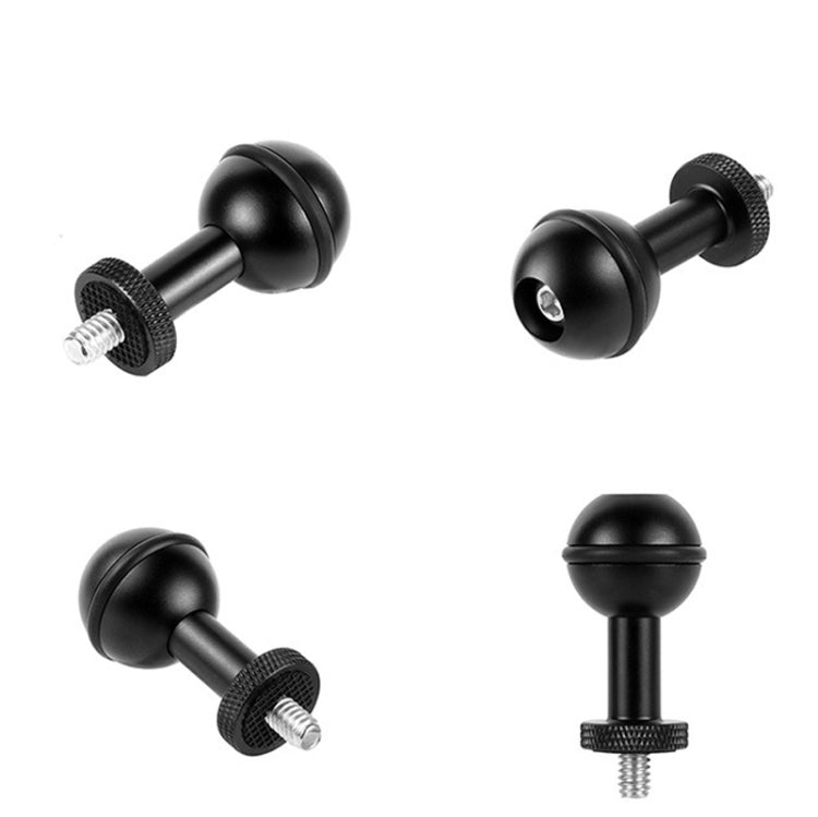 Ball Head Adapter Adjustable Screw Fixed Mount  Camera Underwater Diving Photography Lights Bracket(1/4 Inch Red) - Connection Mount by PMC TechLife | Online Shopping South Africa | PMC TechLife | Buy Now Pay Later Mobicred
