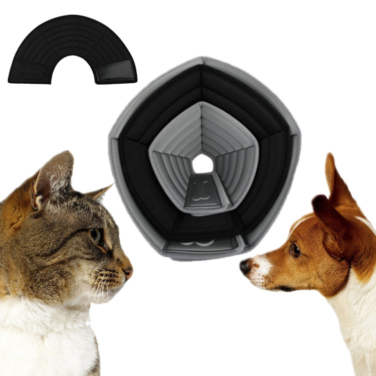 Pet Grooming Anti-Bite Neck Ring, Specification: M(Black) - Collars by PMC TechLife | Online Shopping South Africa | PMC TechLife | Buy Now Pay Later Mobicred