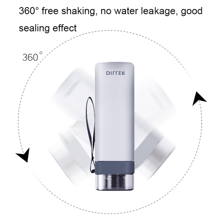 Diller D8646 Square Shape Fitness Leakproof Water Bottle, Capacity: 550ml(Green) - free shipping - PMC TechLife - Order now!