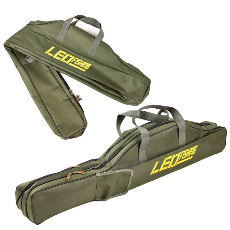 LEO 27746 Folding Fishing Rod Bag Long Fishing Gear Soft Bag, Length: 1.5m Army Green - Storage Boxes & Storage Bags by LEO | Online Shopping South Africa | PMC Jewellery