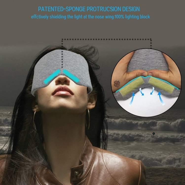 Oversized Cotton Breathable Blackout Sleep Eye Mask(Black) - free shipping - PMC TechLife - Order now!