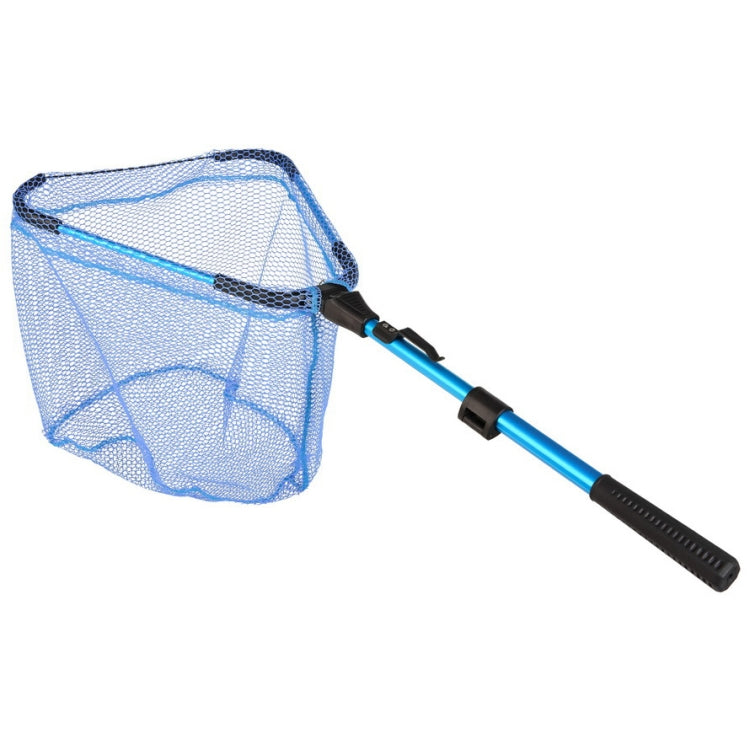 LEO 28109 Triangle 2 Section Extended Aluminum Alloy Fish Net(Blue) - Fishing Net by LEO | Online Shopping South Africa | PMC Jewellery | Buy Now Pay Later Mobicred