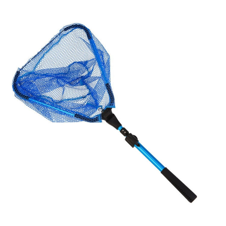 LEO 28109 Triangle 2 Section Extended Aluminum Alloy Fish Net(Blue) - Fishing Net by LEO | Online Shopping South Africa | PMC Jewellery | Buy Now Pay Later Mobicred